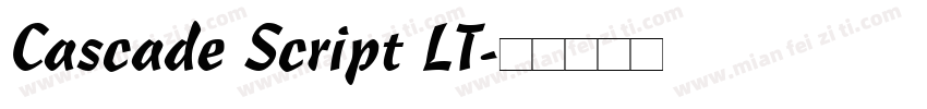 Cascade Script LT字体转换